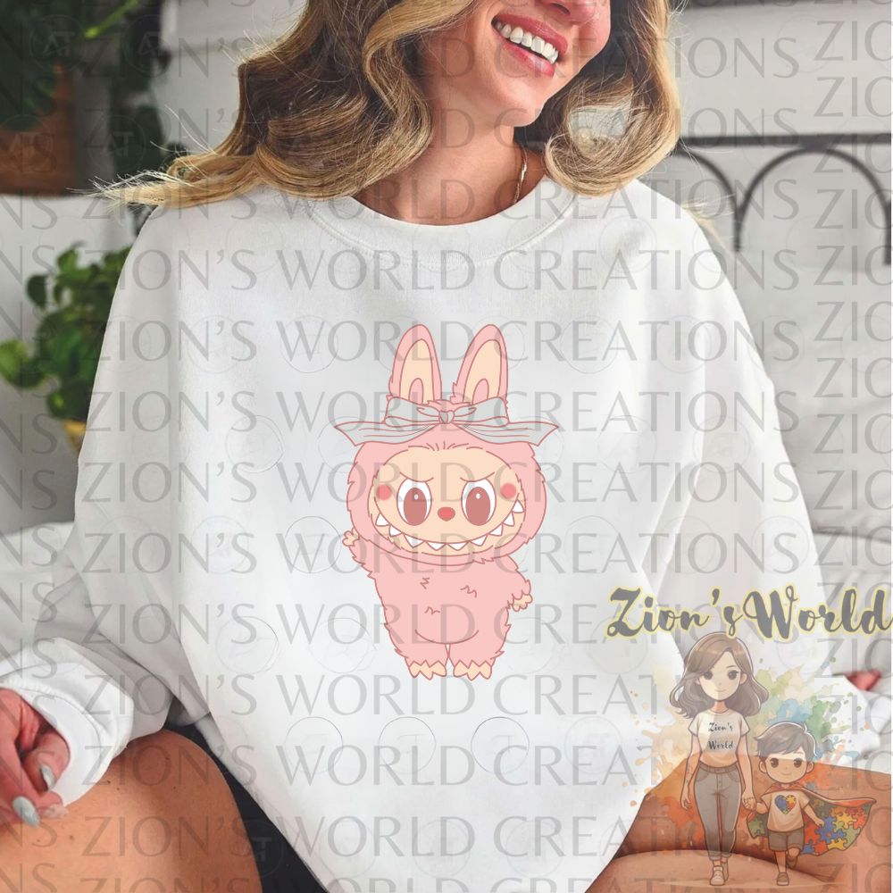 LABUBU PINK COQUETTE DTF