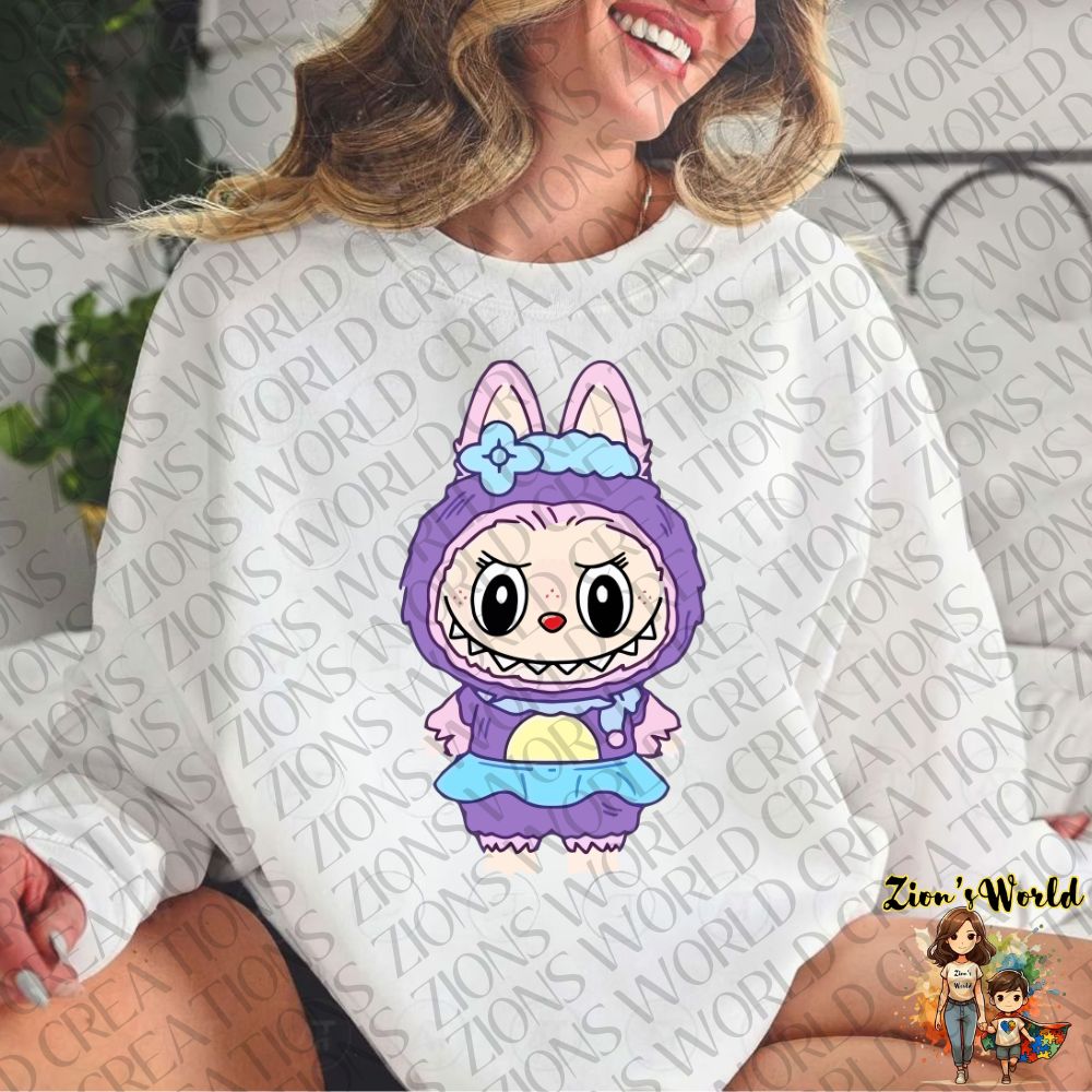 LABUBU PURPLE COQUETTE DTF