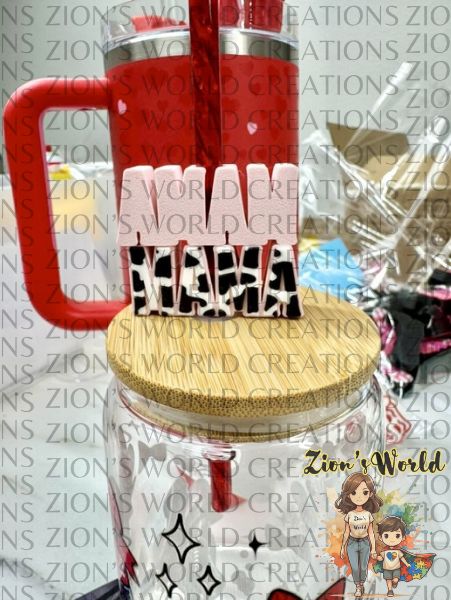 MAMA COW PRINT PINK BACK