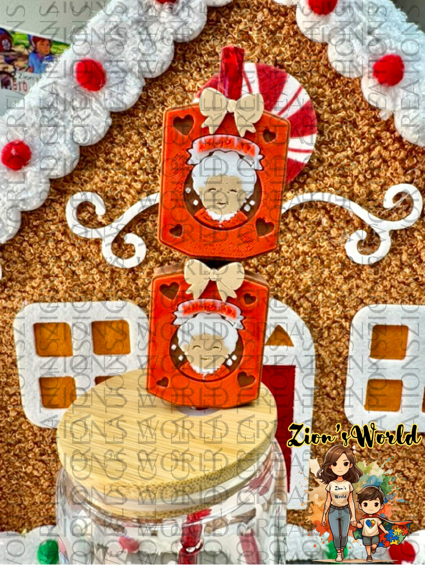 CHOCOLATE ABUELITA BEIGE BOW STRAW TOPPERS