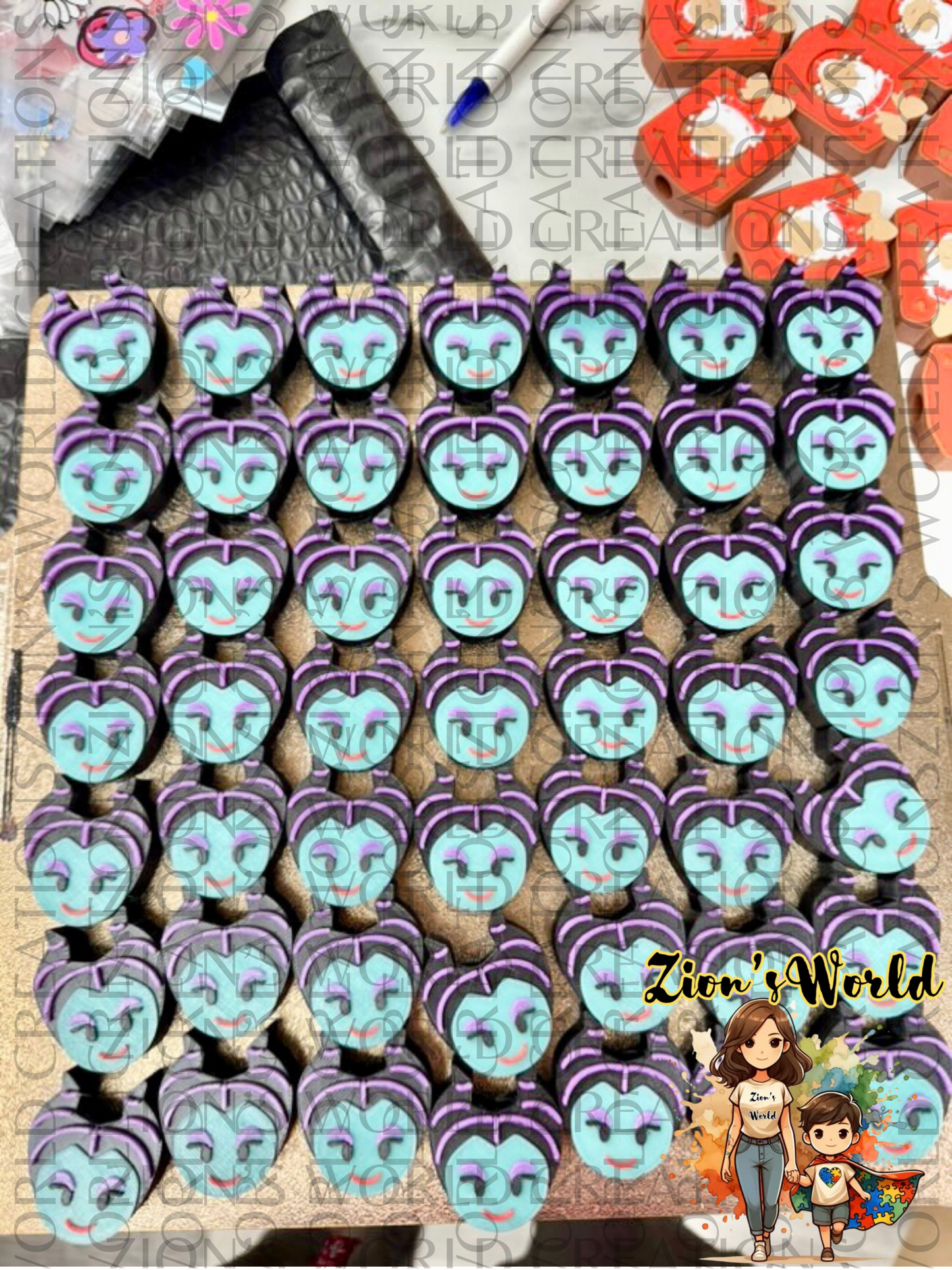 MALEFICENT STRAW TOPPERS