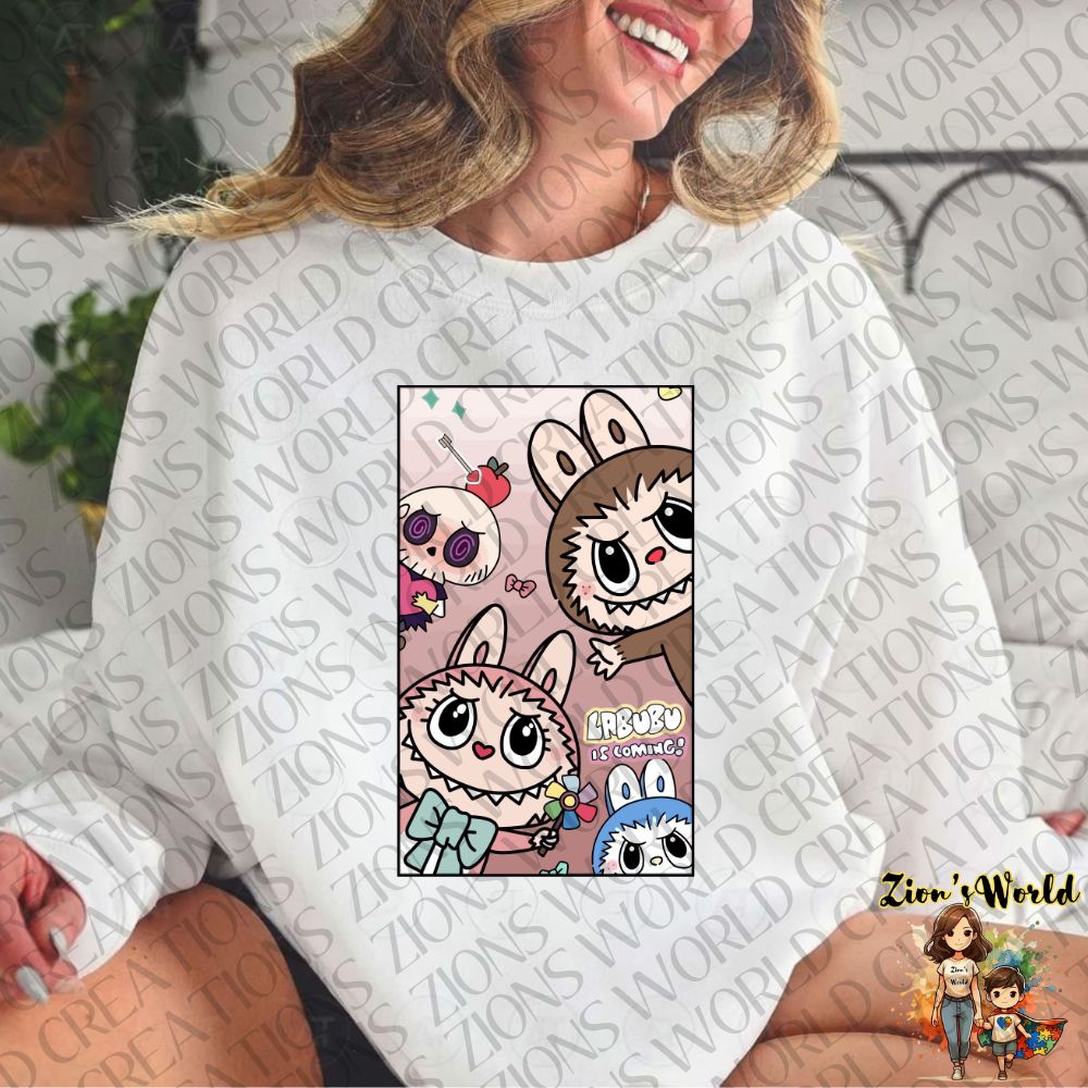 LABUBU IS COMING DTF