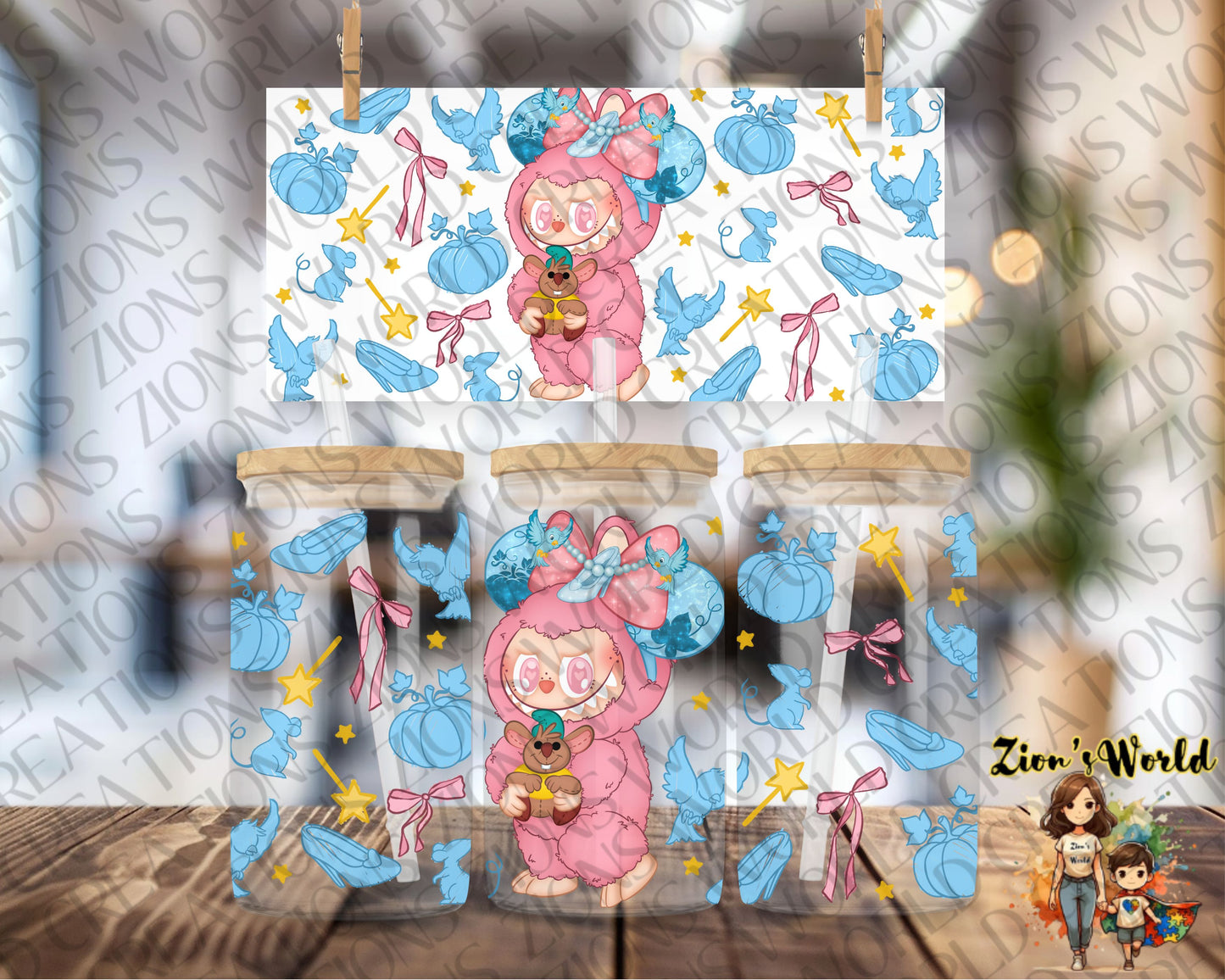 CINDERELLA LABUBU COQUETTE BOWS