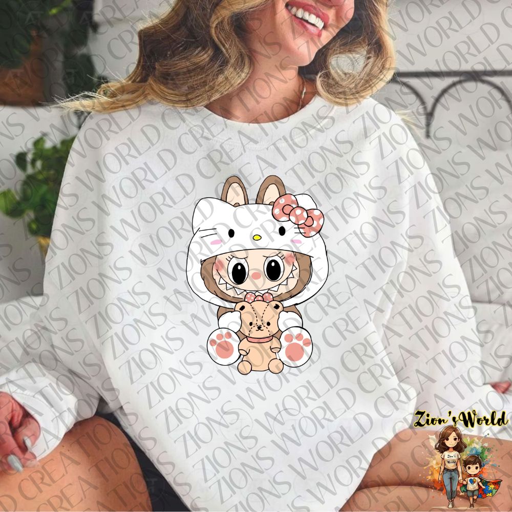 LABUBU HELLO KITTY DTF