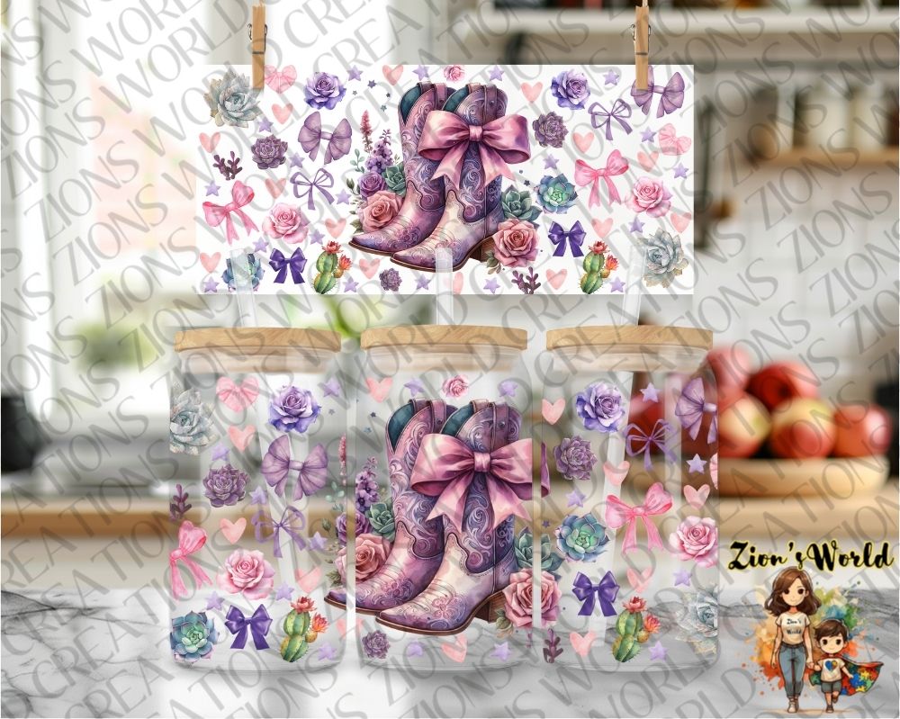 PURPLE BOOTS COQUETTE