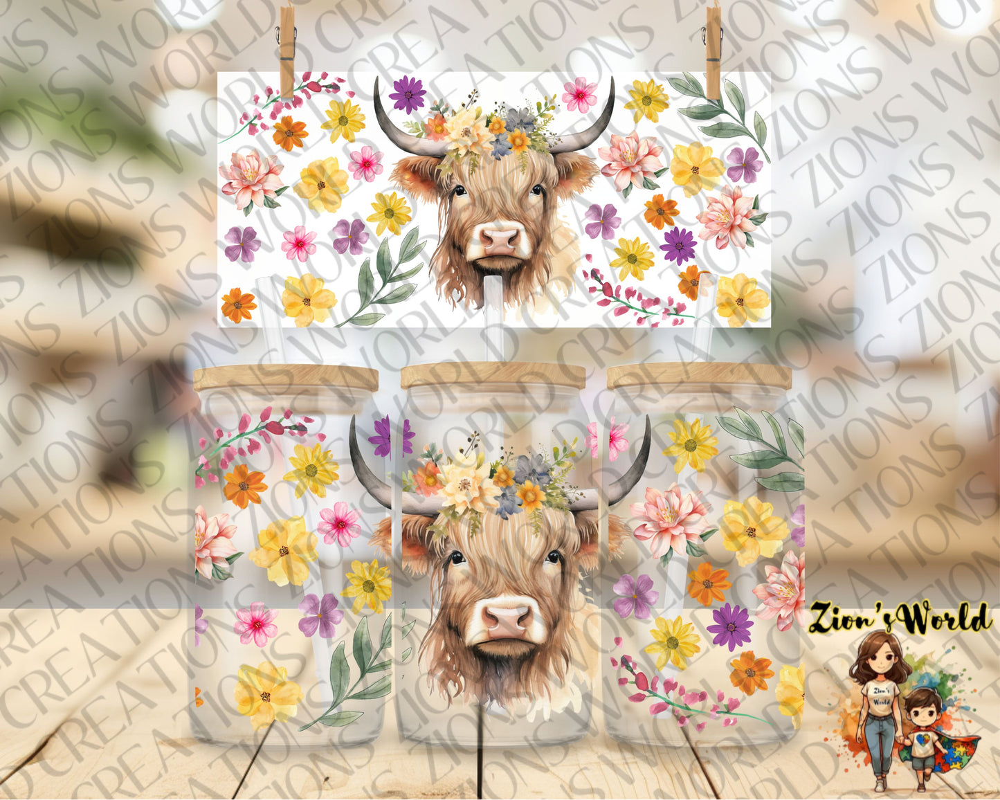 HIGHLAND COW LILLIES (EXCLUSIVE)