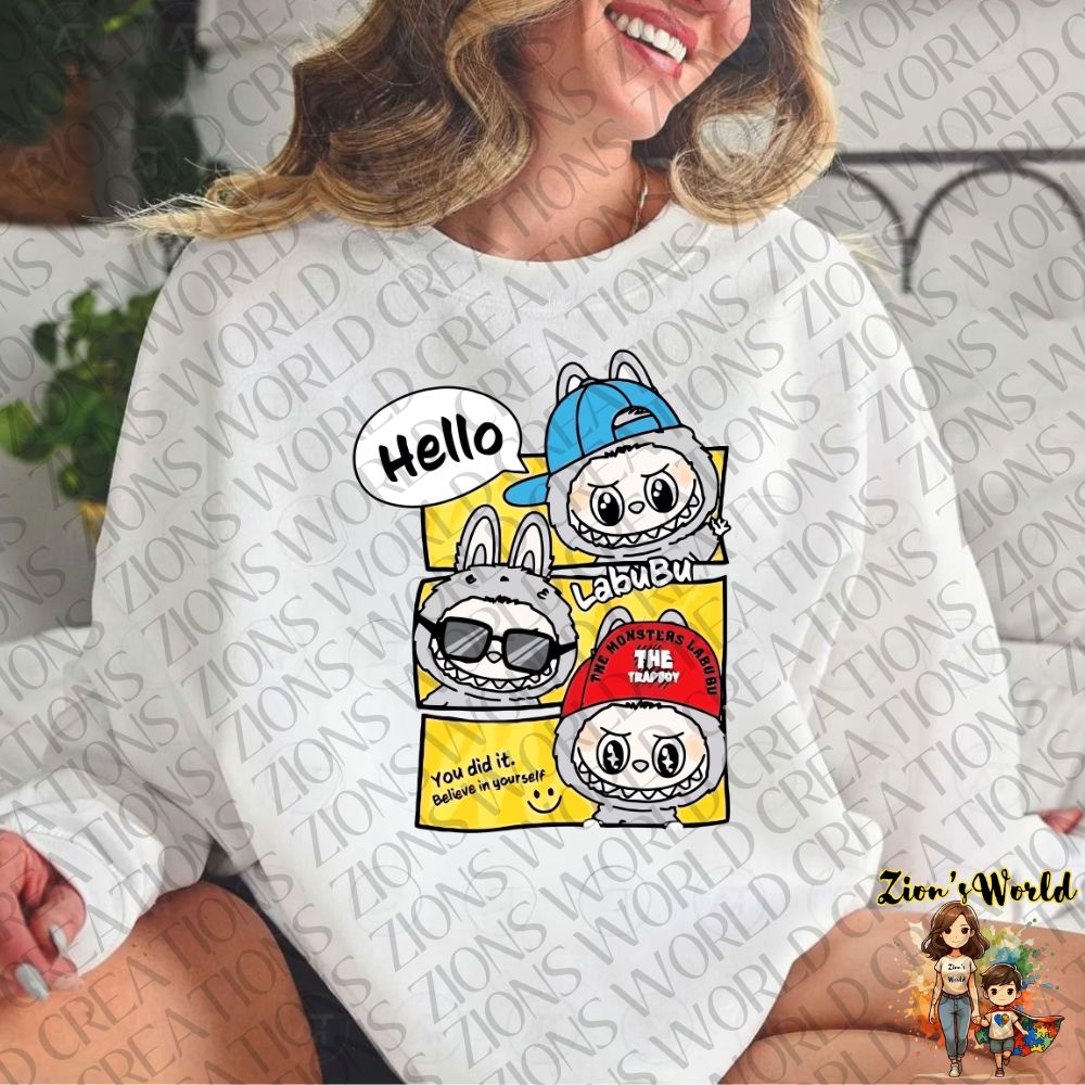 LABUBU HELLO DTF