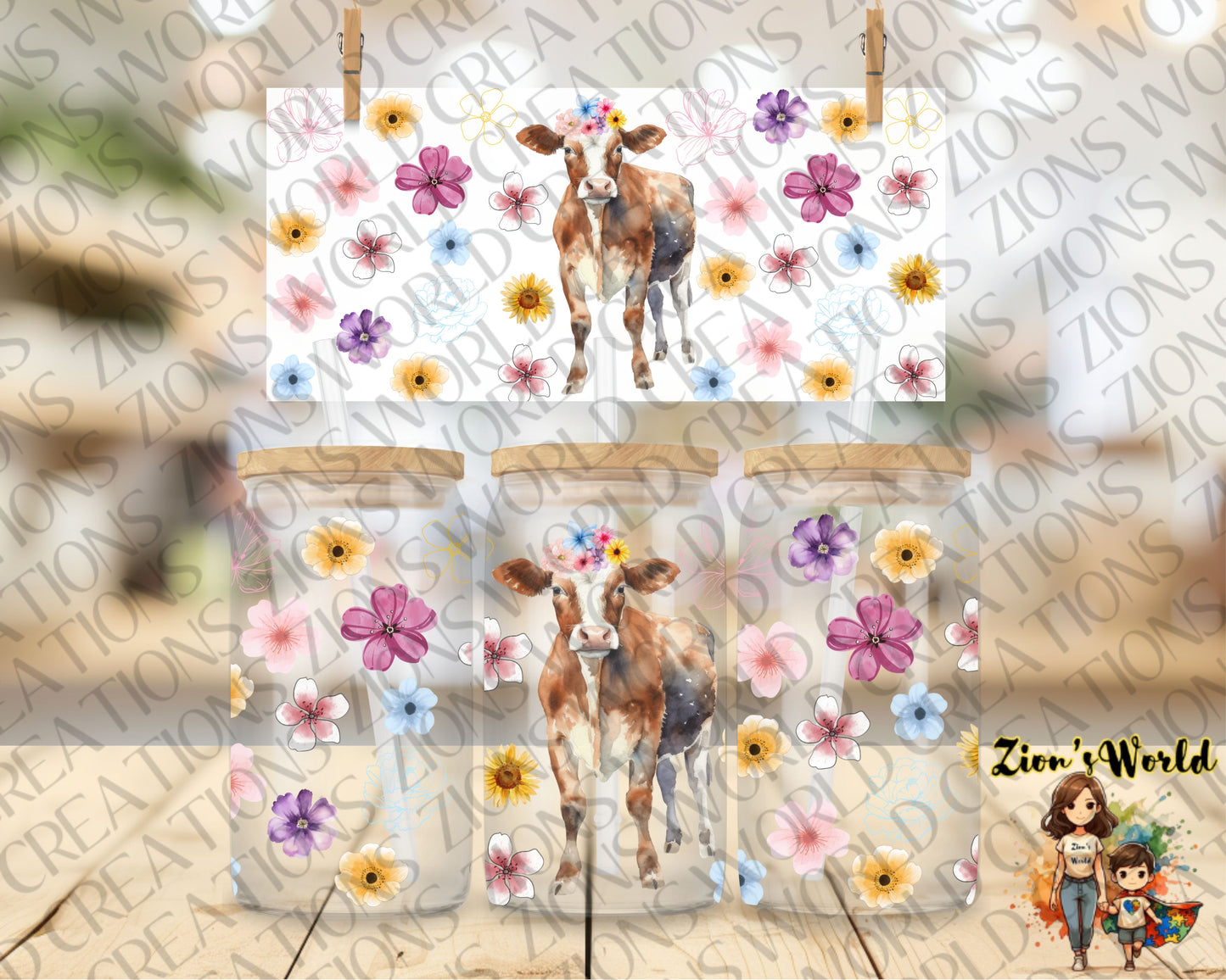 BROWN AND WHITE COW(EXCLUSIVE)