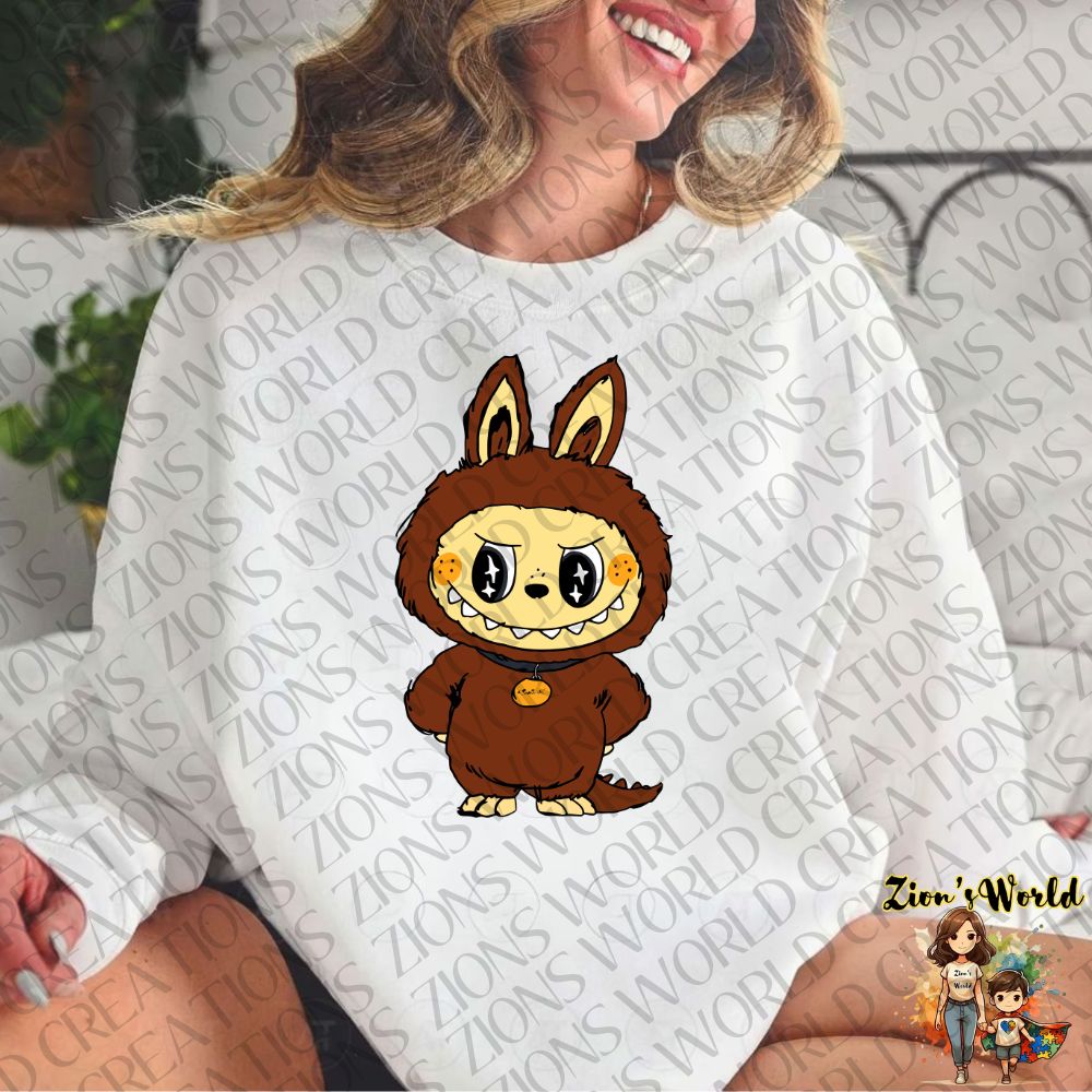 LABUBU BROWN DTF