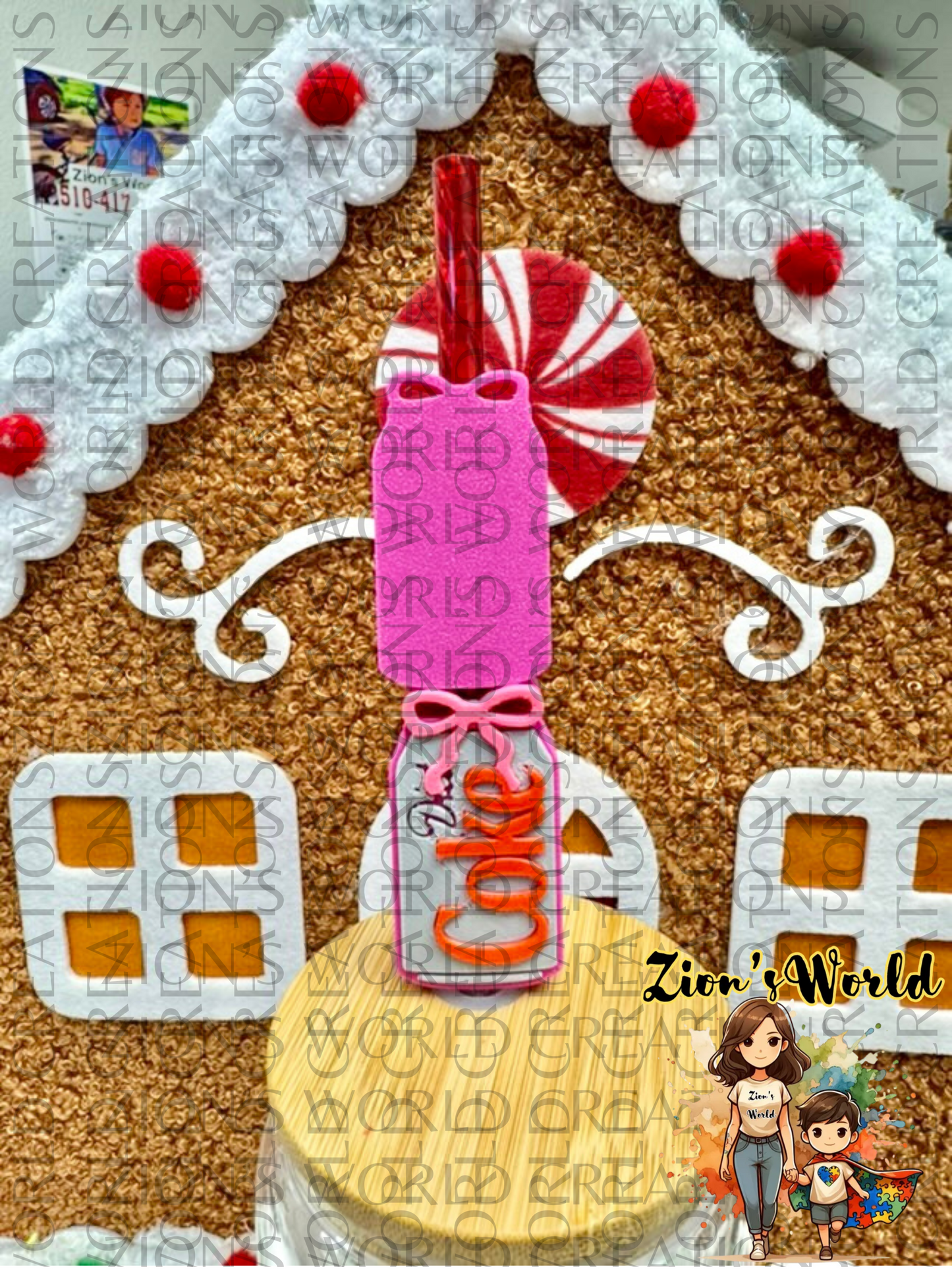 DIET COKE COQUETTE PINK BACK STRAW TOPPERS