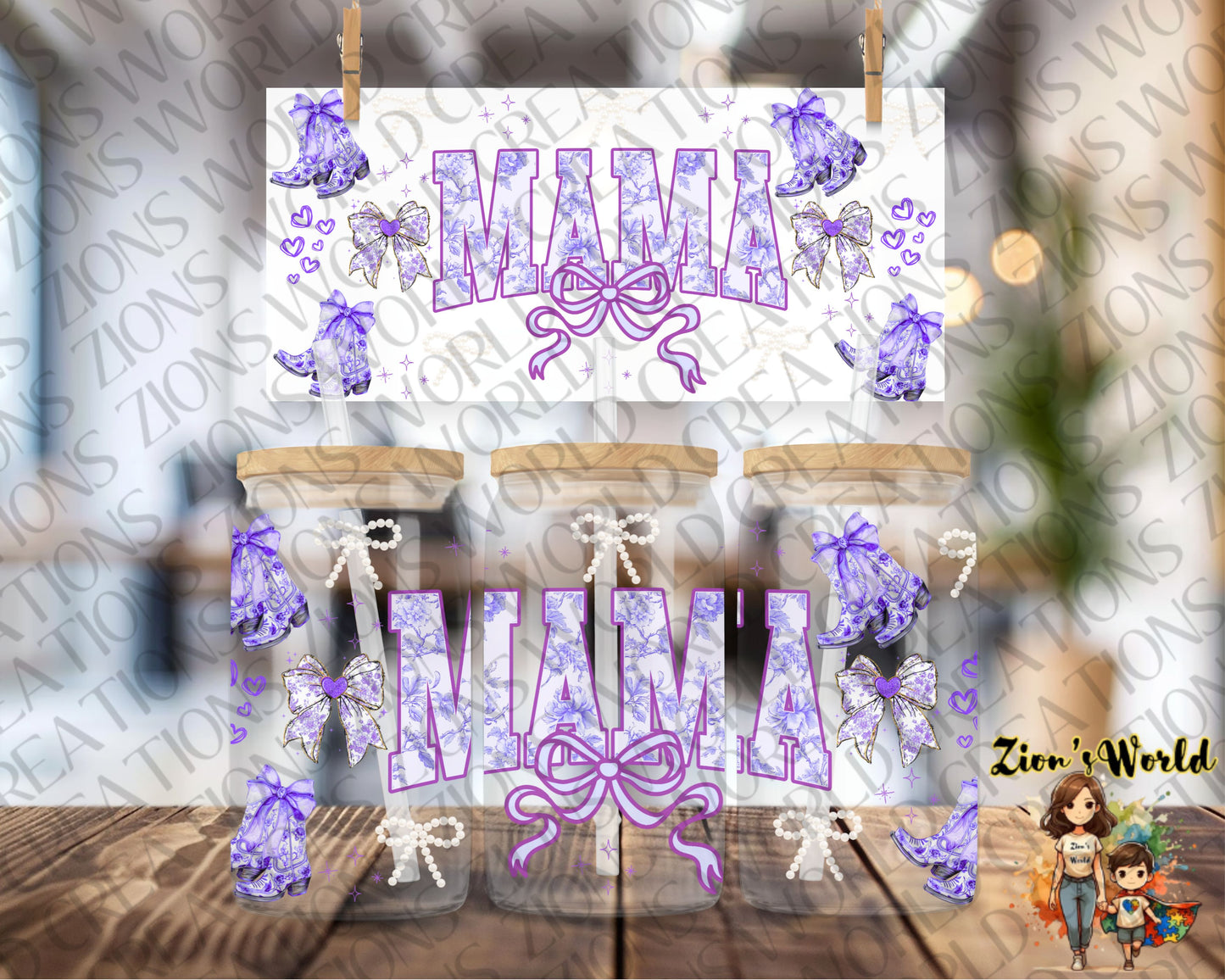 MAMA PURPLE BOW (EXCLUSIVE)