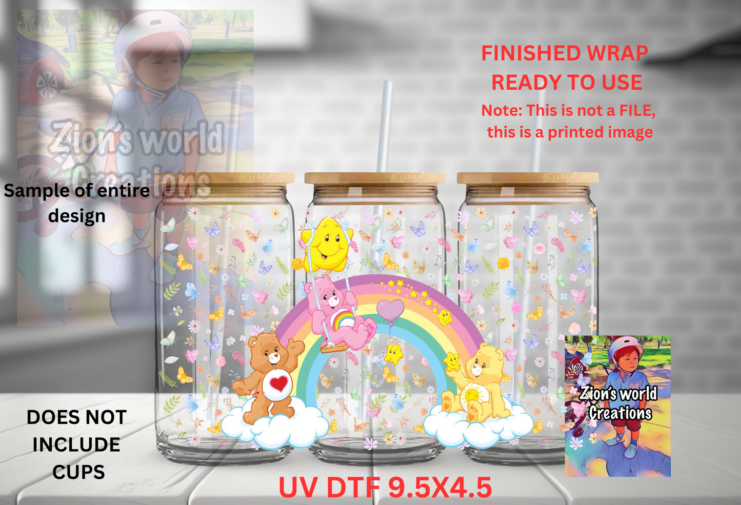 Care Bears Over the rainbow