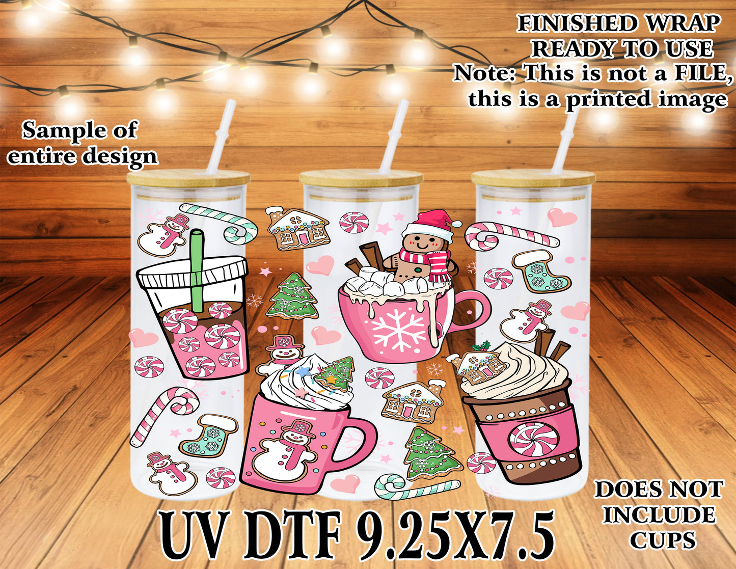 Gingerbread man pink