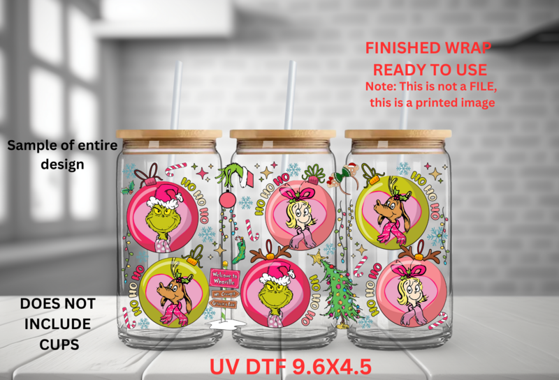 Grinch pink ornaments002