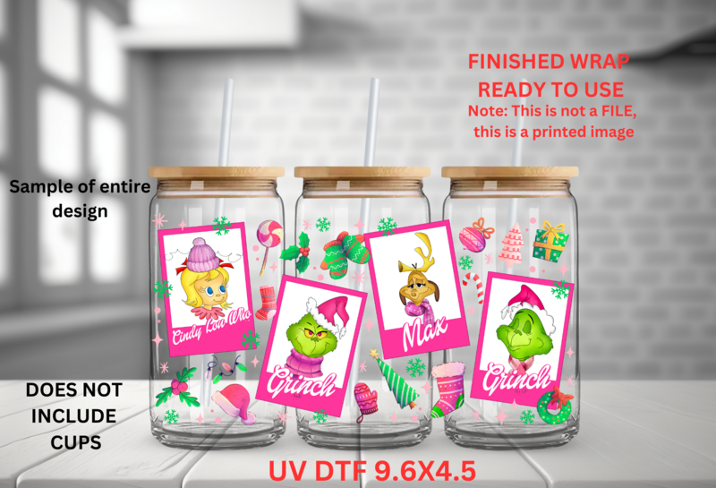 Grinch Pink Cards