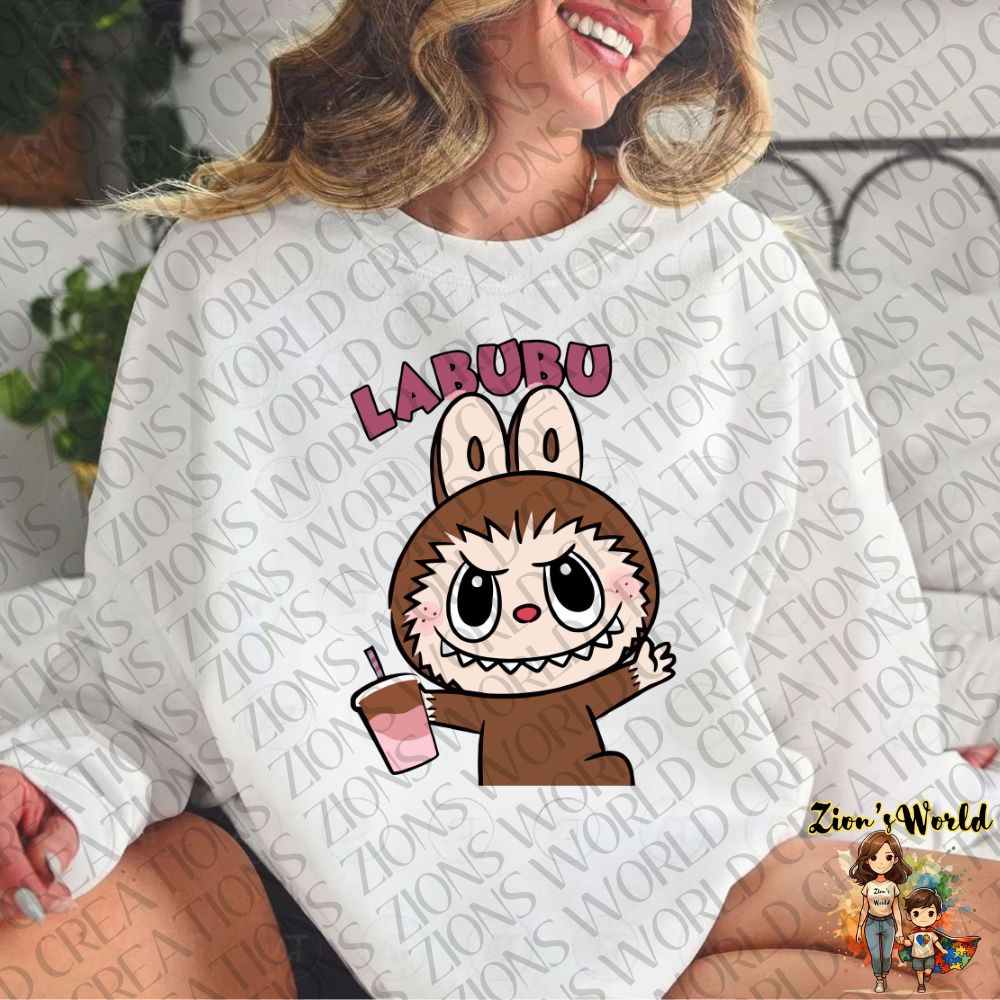 LABUBU YUM DRINK DTF