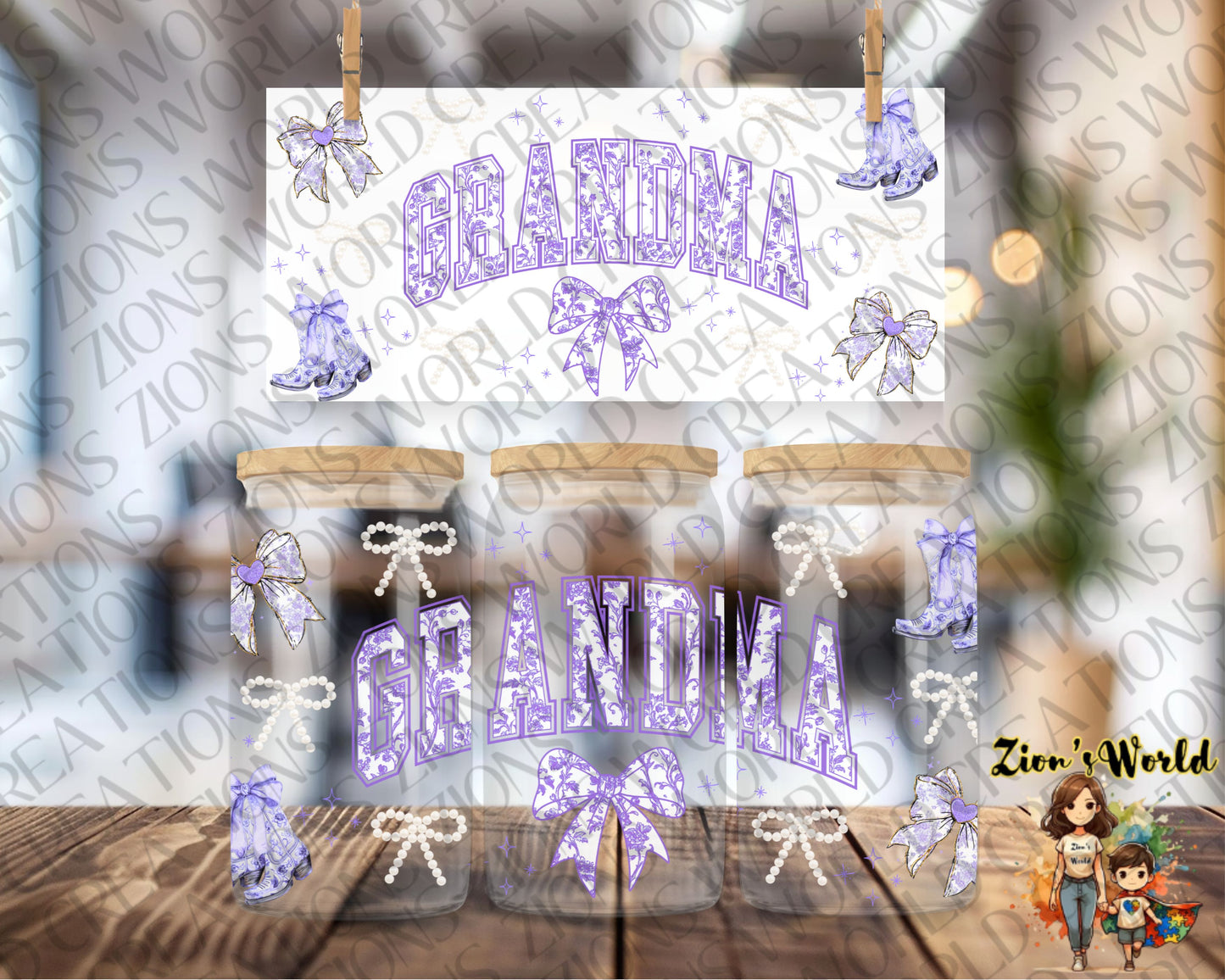 GRANDMA CHINOISERY PURPLE (EXCLUSIVE)