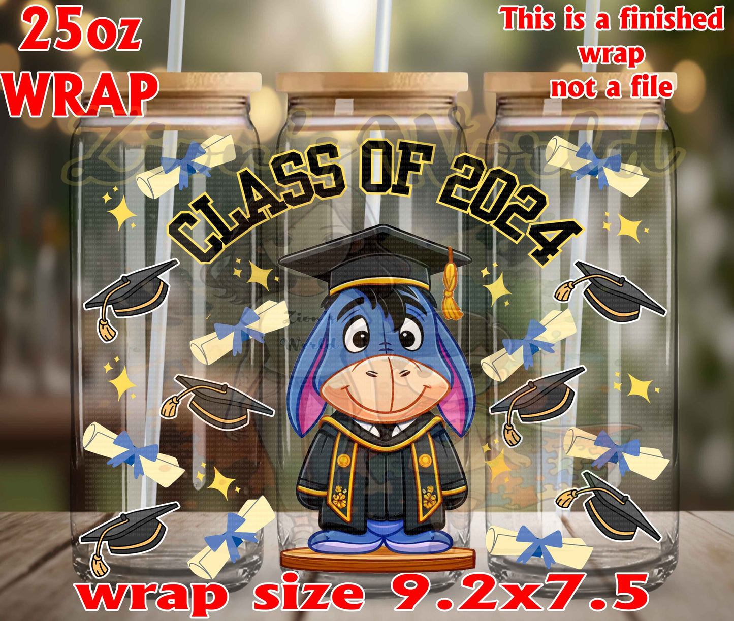 EEYORE GRADUATION 25OZ