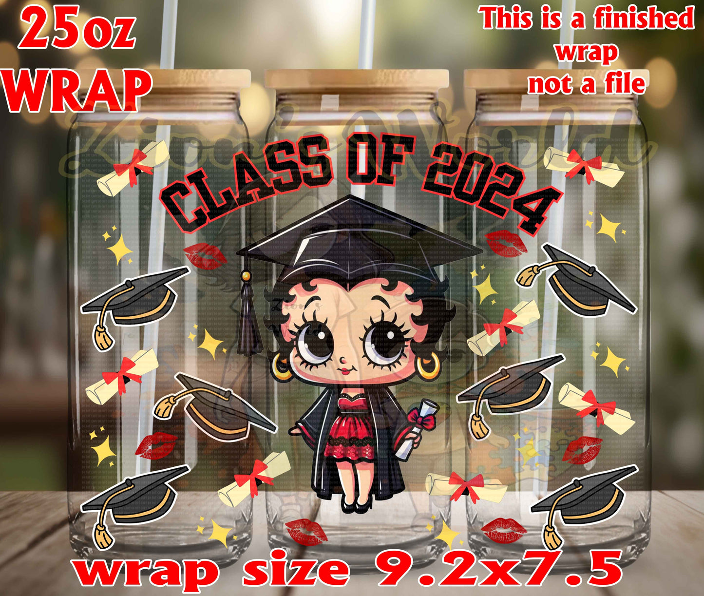Betty Boop Graduation 25oz