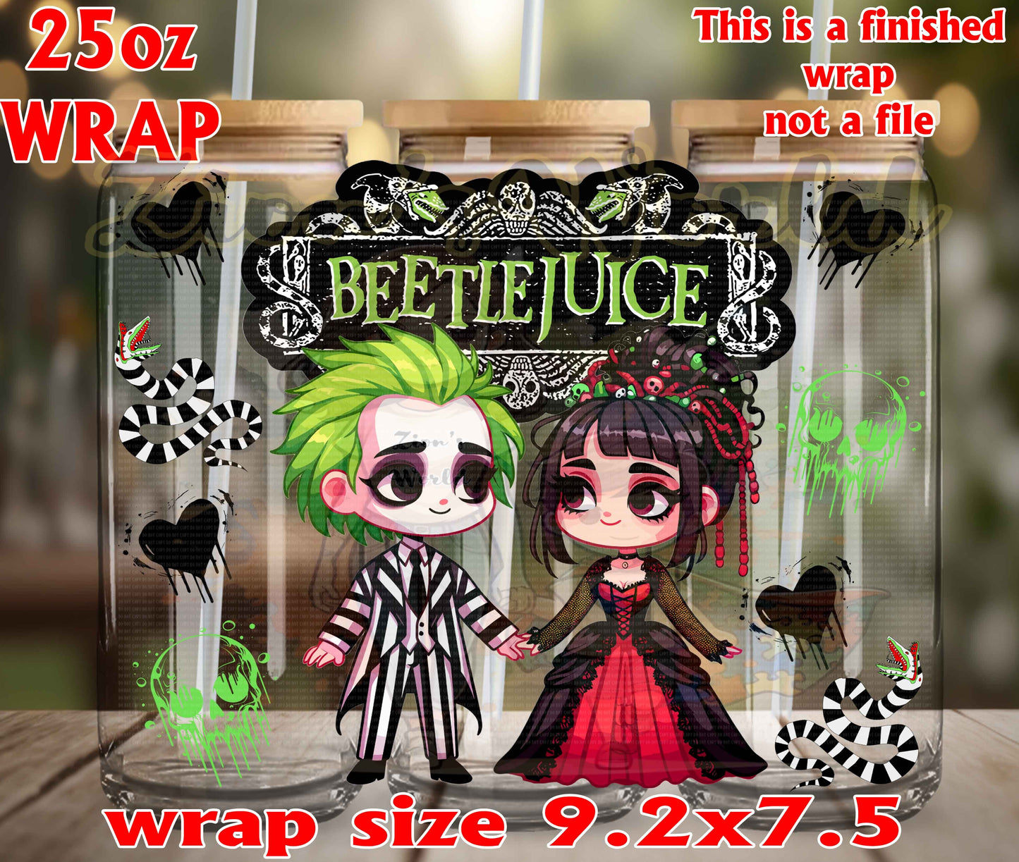 BEETLEJUICE AND LYDIA 25OZ