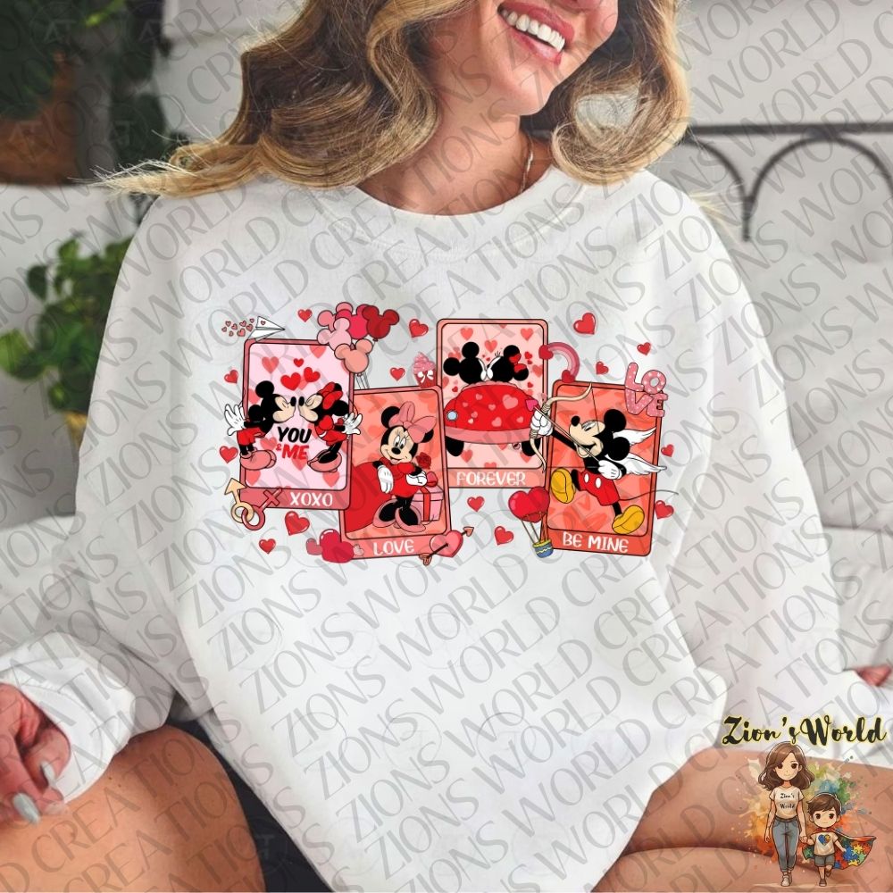 MICKEY & MINNIE XOXO LOVE FOREVER BE MINE DTF