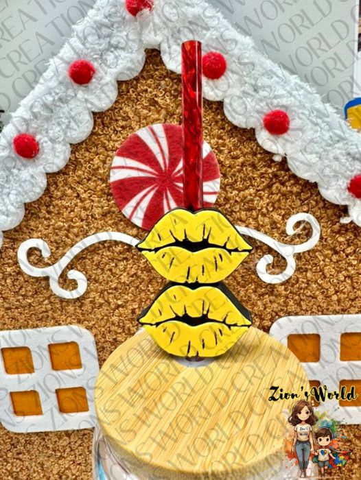 YELLOW LIPS TOPPERS (SET OF 12)