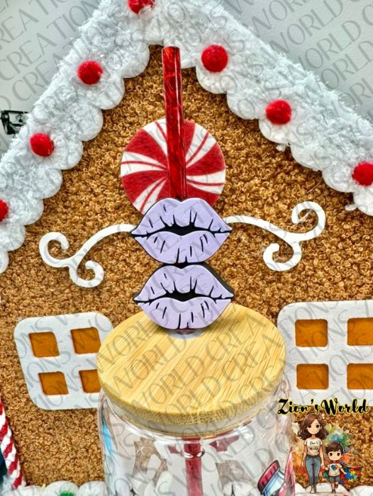 PURPLE LIPS TOPPERS (SET OF 12)