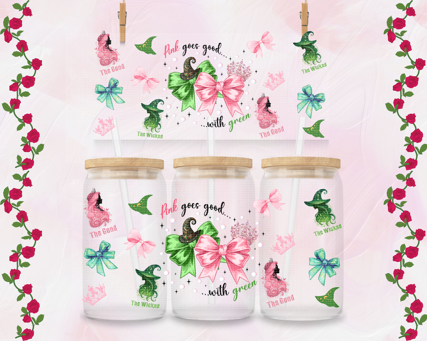 GREEN AND PINK (EXCLUSIVE)