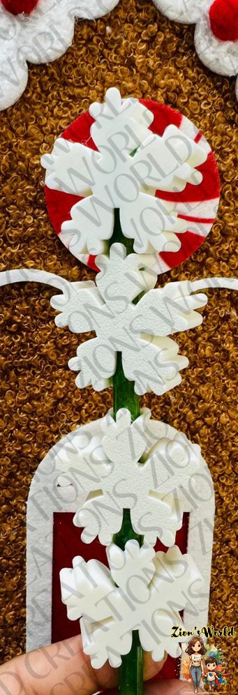 WHITE SNOWFLAKE STRAW TOPPER (SET OF 12)