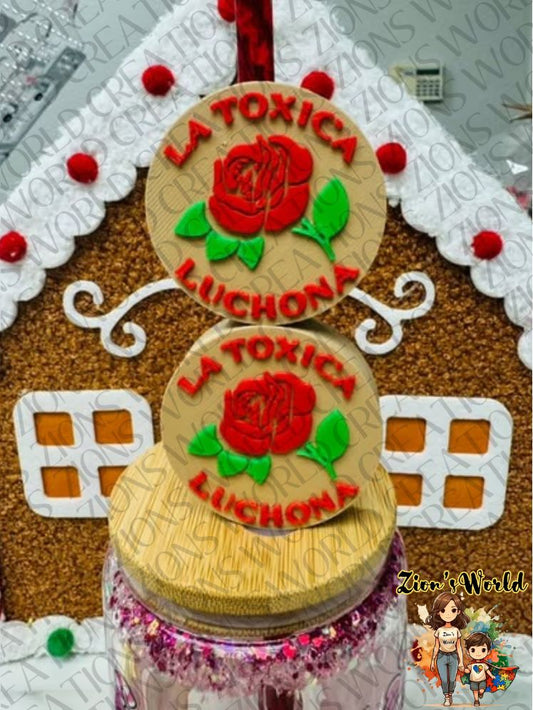 LA TOXICA LUCHONA MAZAPAN STRAW TOPPERS (SET OF 12)