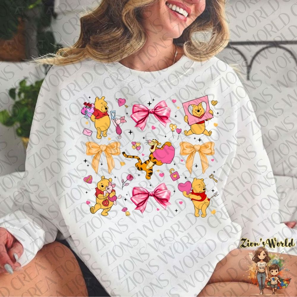 POOH COQUETTE BOW DTF