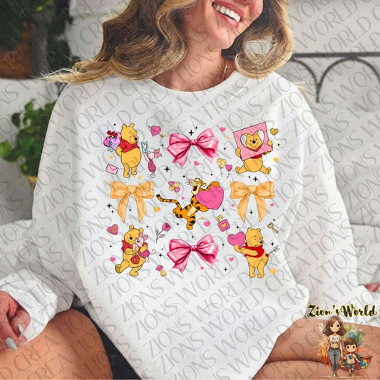POOH COQUETTE BOW DTF