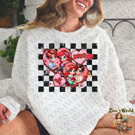 VALENTINE'S XOXO LITTLE MERMAID DTF
