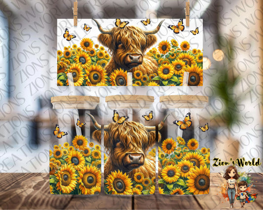HIGHLAND COW SUNFLOWER