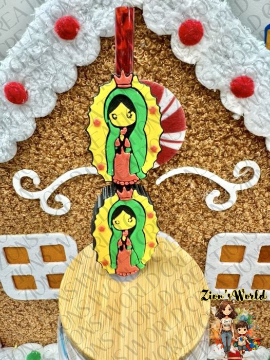 YELLOW VIRGENCITA TOPPERS (SET OF 12)