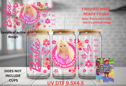 Animated party Barbie