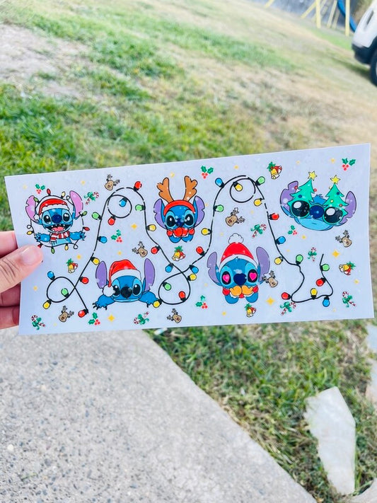 Stitch xmas lights