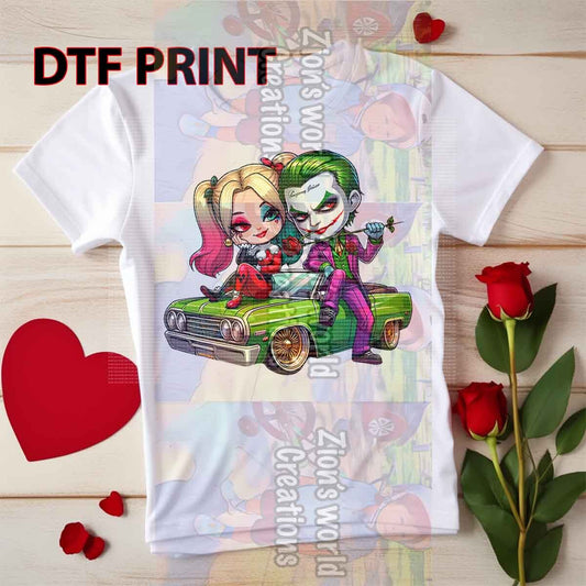 JOKER AND HARLEY QUINN DTF