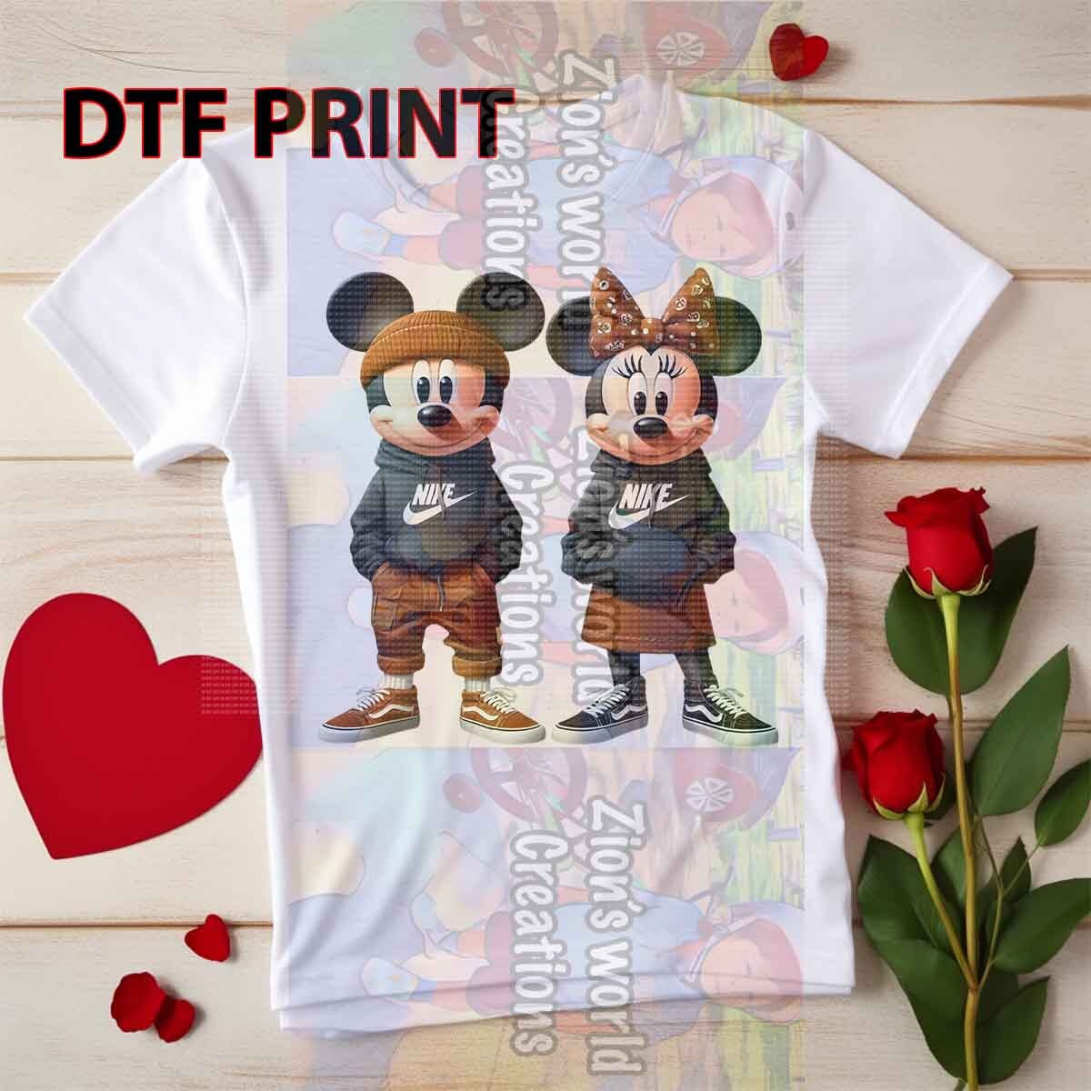 MICKEY AND MINNIE COOL VIBES DTF