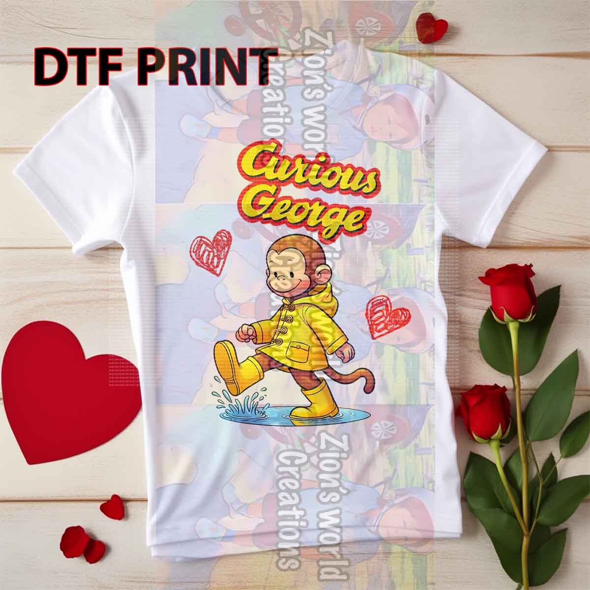 Curious George DTF