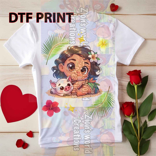 Baby Moana DTF