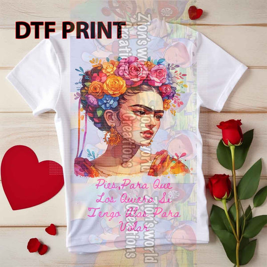 FRIDA KAHLO Alas Para Volar DTF