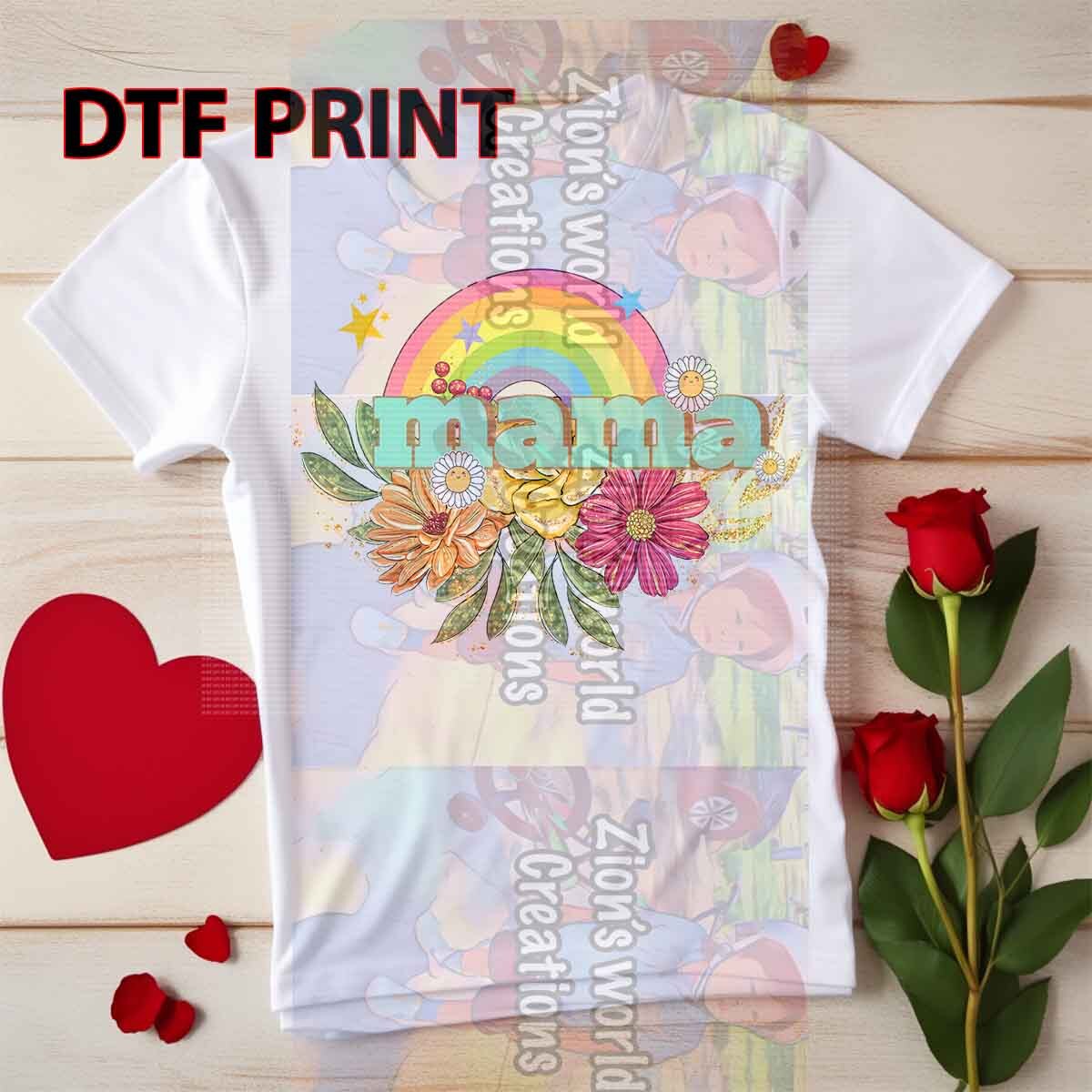 MAMA RAINBOW DTF