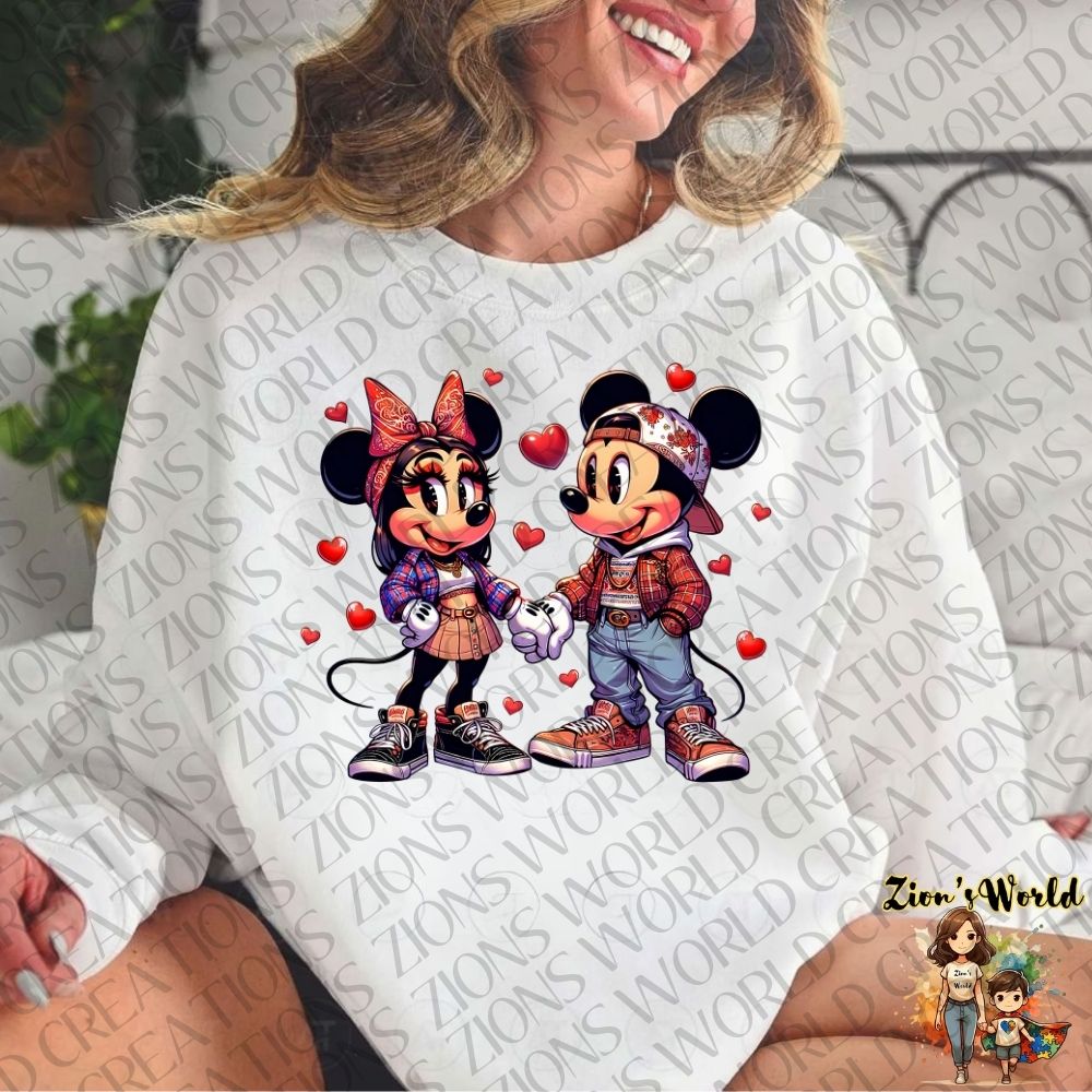MICKEY & MINNIE LOVE DTF