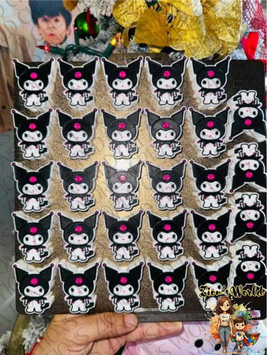 KUROMI STRAW TOPPERS (SET OF 12)