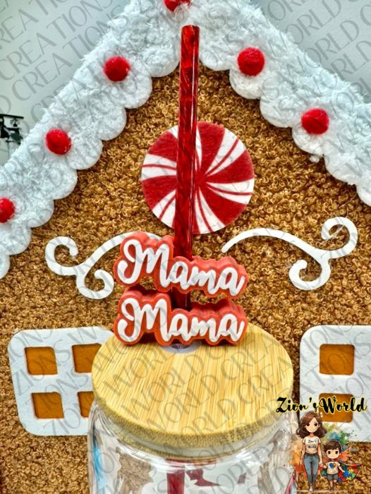 RED MAMA TOPPERS (SET OF 12)