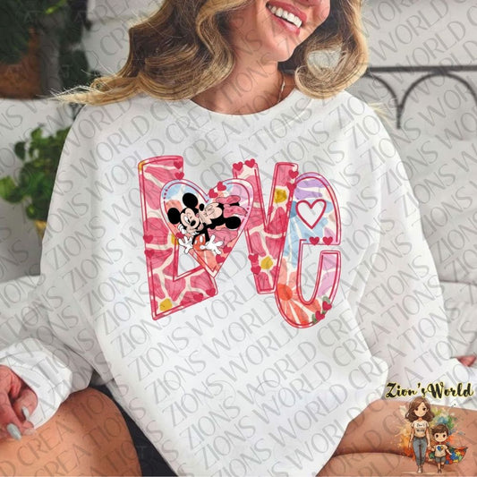 LOVE MICKEY & MINNIE DTF