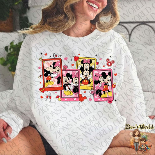 MICKEY & MINNIE LOVE CARDS DTF
