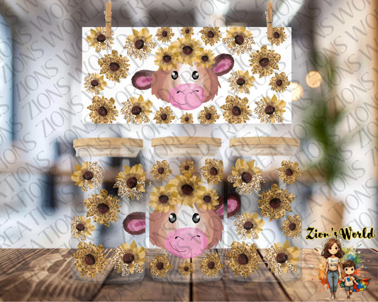SUNFLOWER LEOPARD COW
