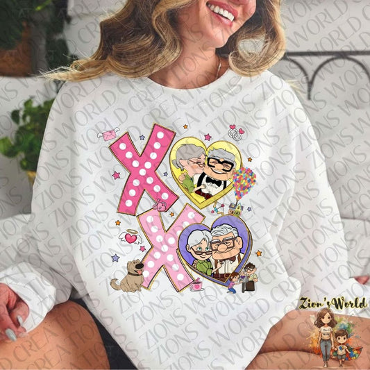 X HEART CARL & ELLIE DTF